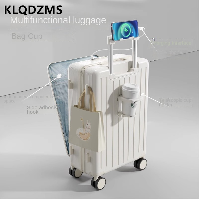 KLQDZMS High Quality Suitcase  - Front Opening Laptop Luggage 24 Inch review and price