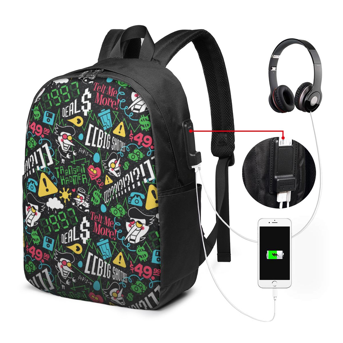 Deltarune SPAMTON G Backpack T - Travel Bags review and price