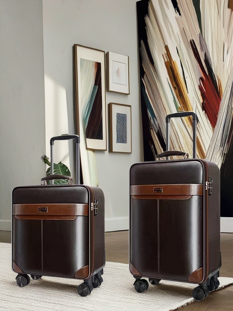 PREMIUM Leather Rolling Luggag - Spinner Wheel Rolling Suitcase 20 Inch review and price