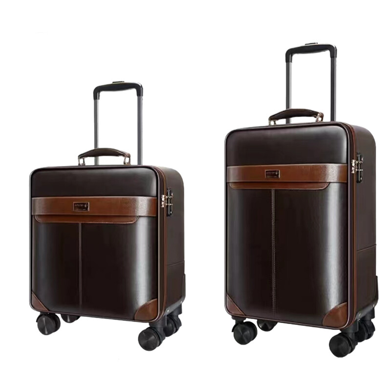 PREMIUM Leather Rolling Luggag - Spinner Wheel Rolling Suitcase 20 Inch review and price