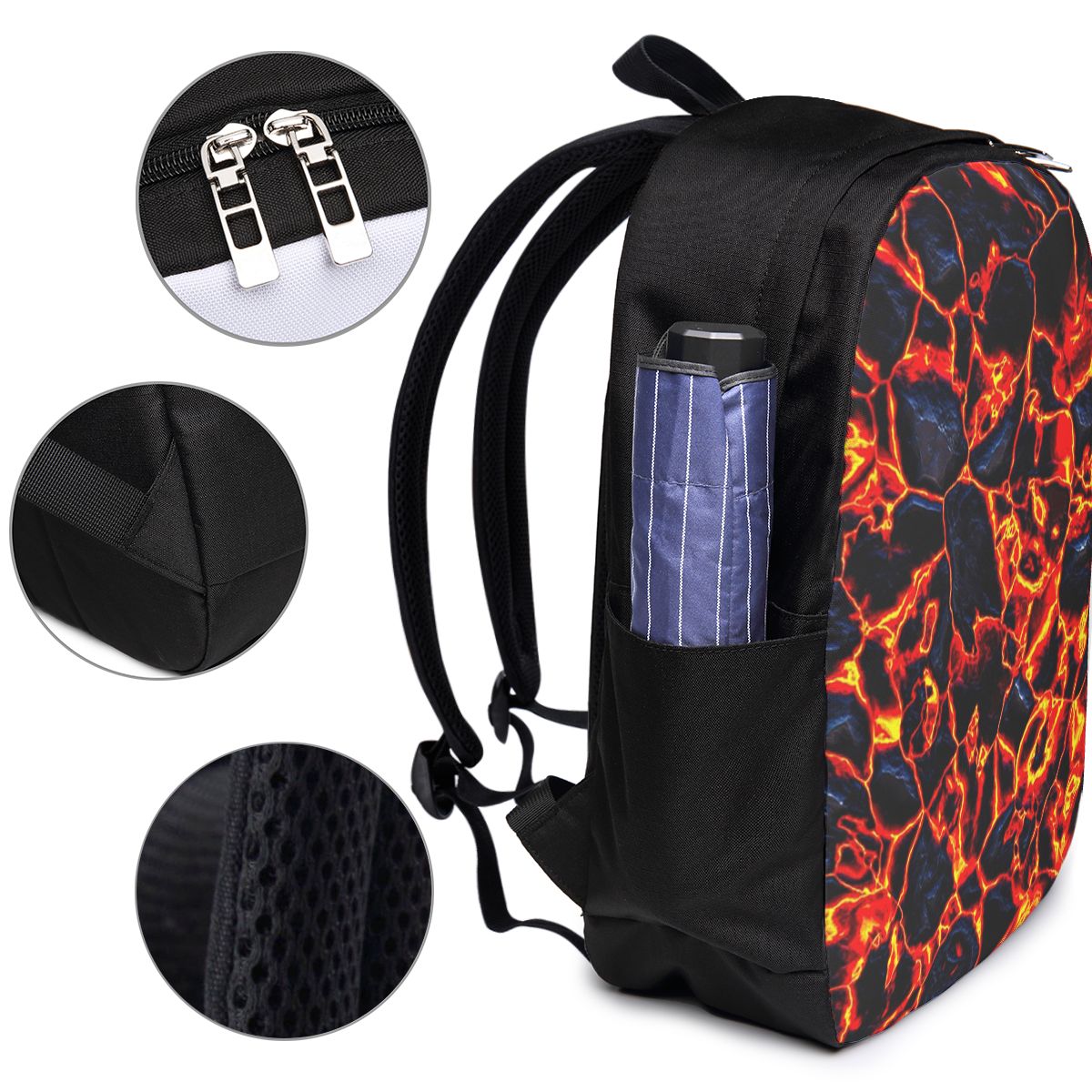 Magma Volcano Lava Fire Backpa - Travel Bags review and price