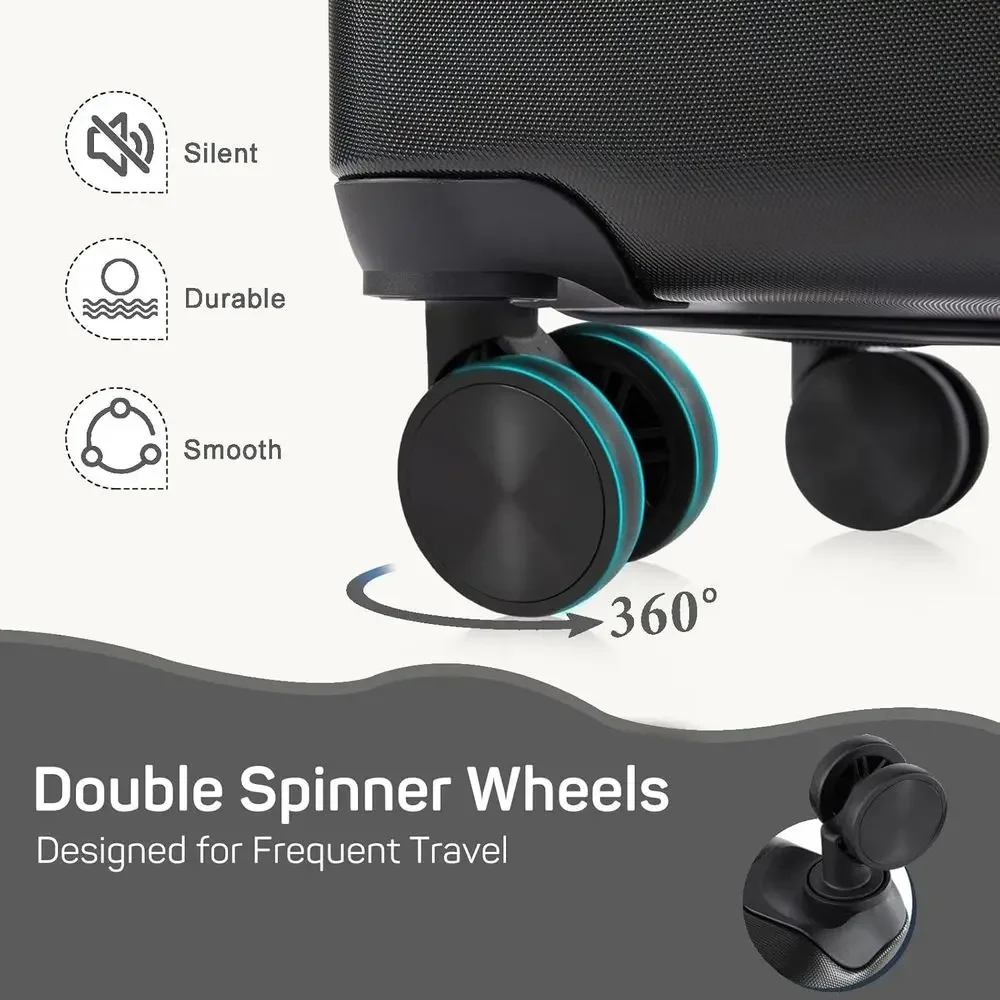 3-Piece Hard Shell Spinner Lug - Expandable Hard Shell Luggage Set review and price