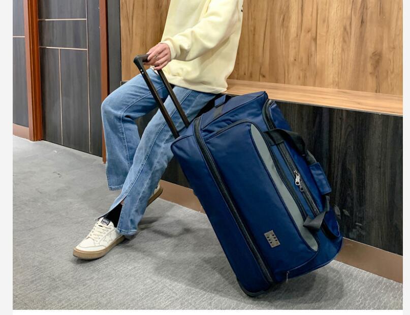 22 inch Men carry on hand Lugg - Foldable Rolling Luggage Bag review and price
