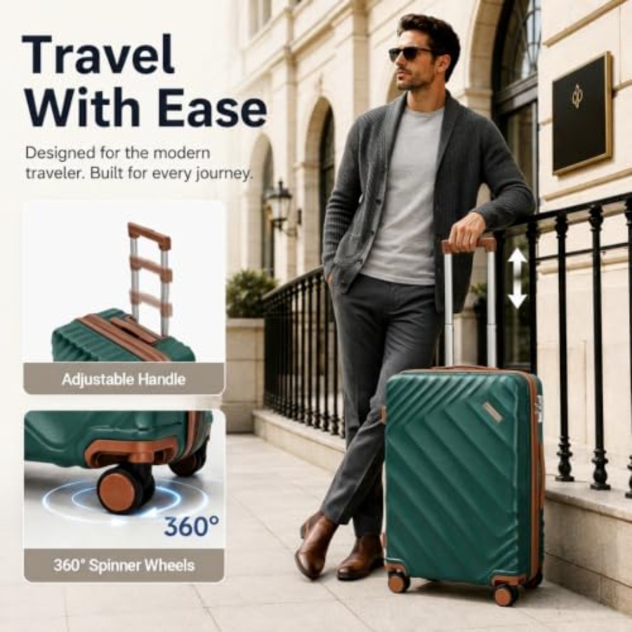 5-Piece Hard Shell Expandable  - Expandable Hard Shell Luggage Set review and price