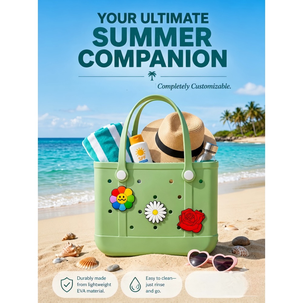 Ladies Oversized Rubber Beach  - Handbags review and price