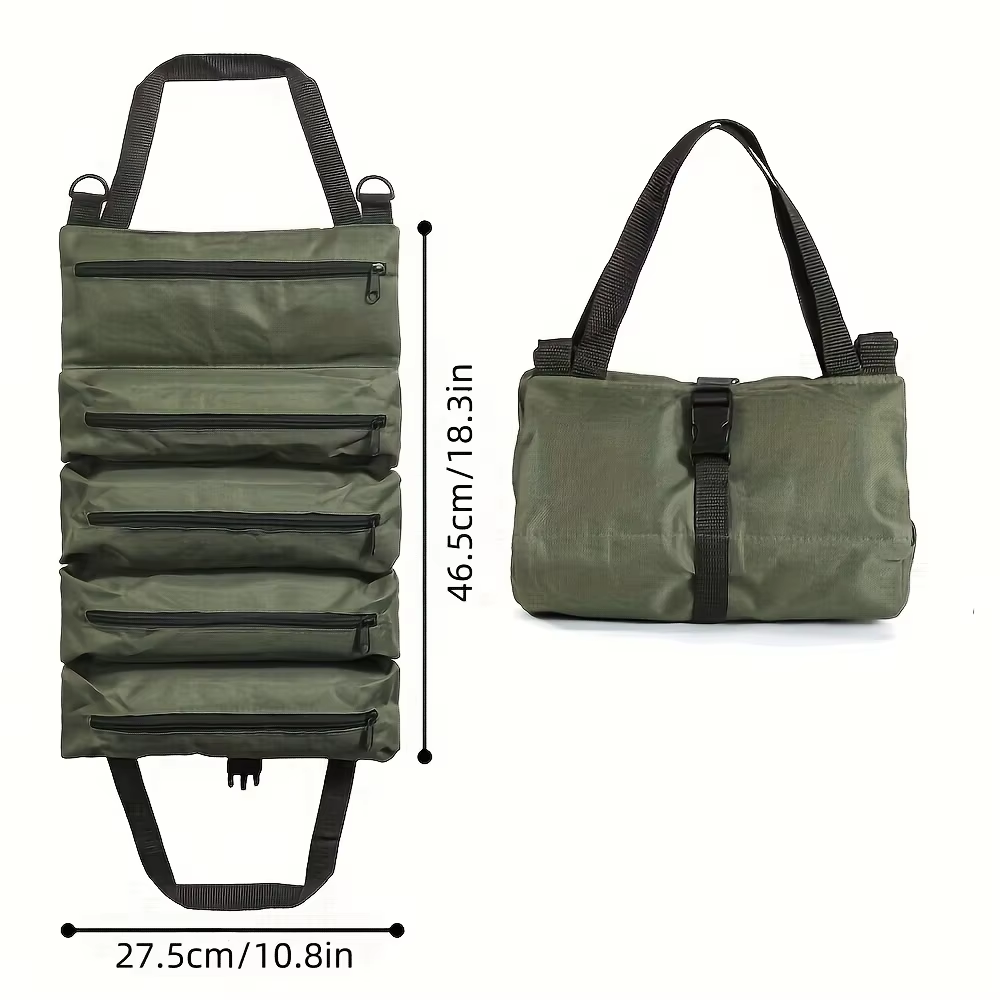 1pc Multi-Purpose Canvas Roll  - Foldable Rolling Luggage Bag review and price