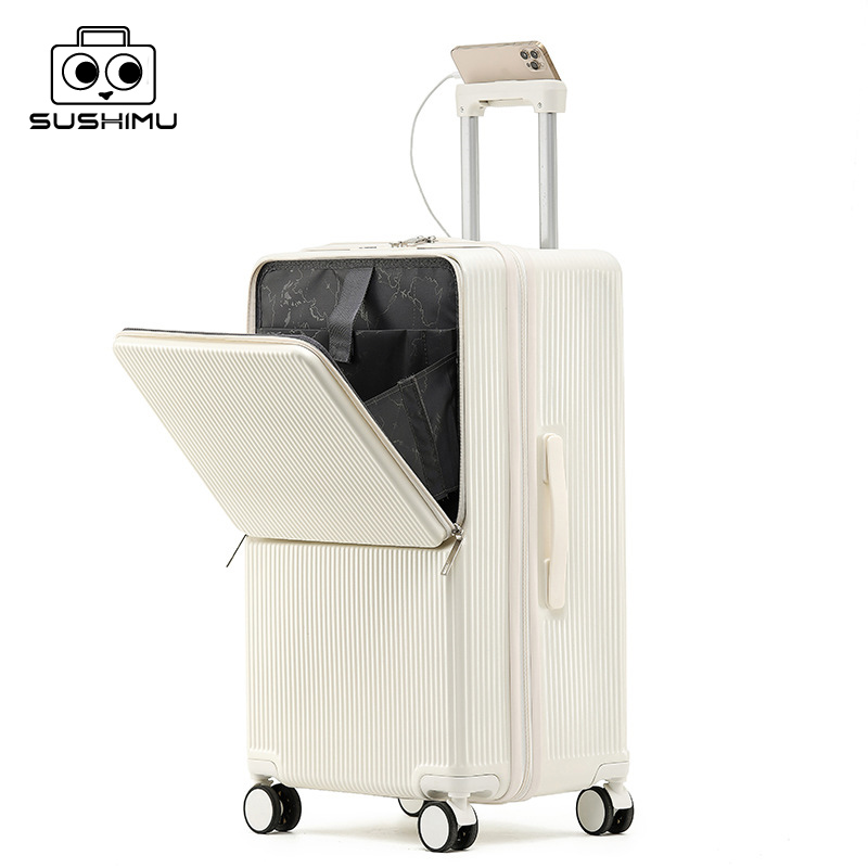 sushimu Suitcase Wide Handle T - Aluminum Frame Carry On Luggage review and price