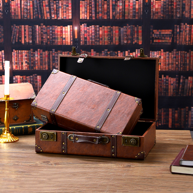 Vintage Wooden Suitcase Multi- - Retro Vintage Trunk Suitcase review and price