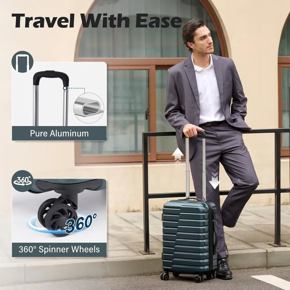 3-Piece Hard Shell Spinner Lug - Expandable Hard Shell Luggage Set review and price
